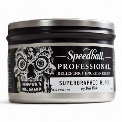 InkMaster Pro Black: Ultra Relief Formula, 8oz Can for Superior Graphic Results
