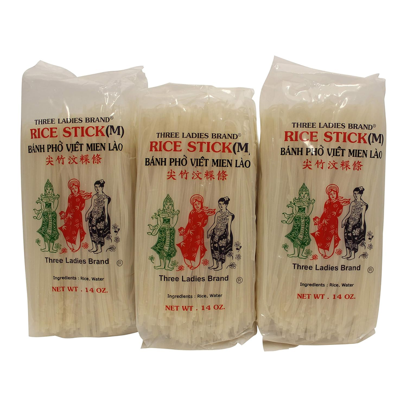 Brand Rice Stick Noodle - 14 Oz. (Pack of 3 Bags)
