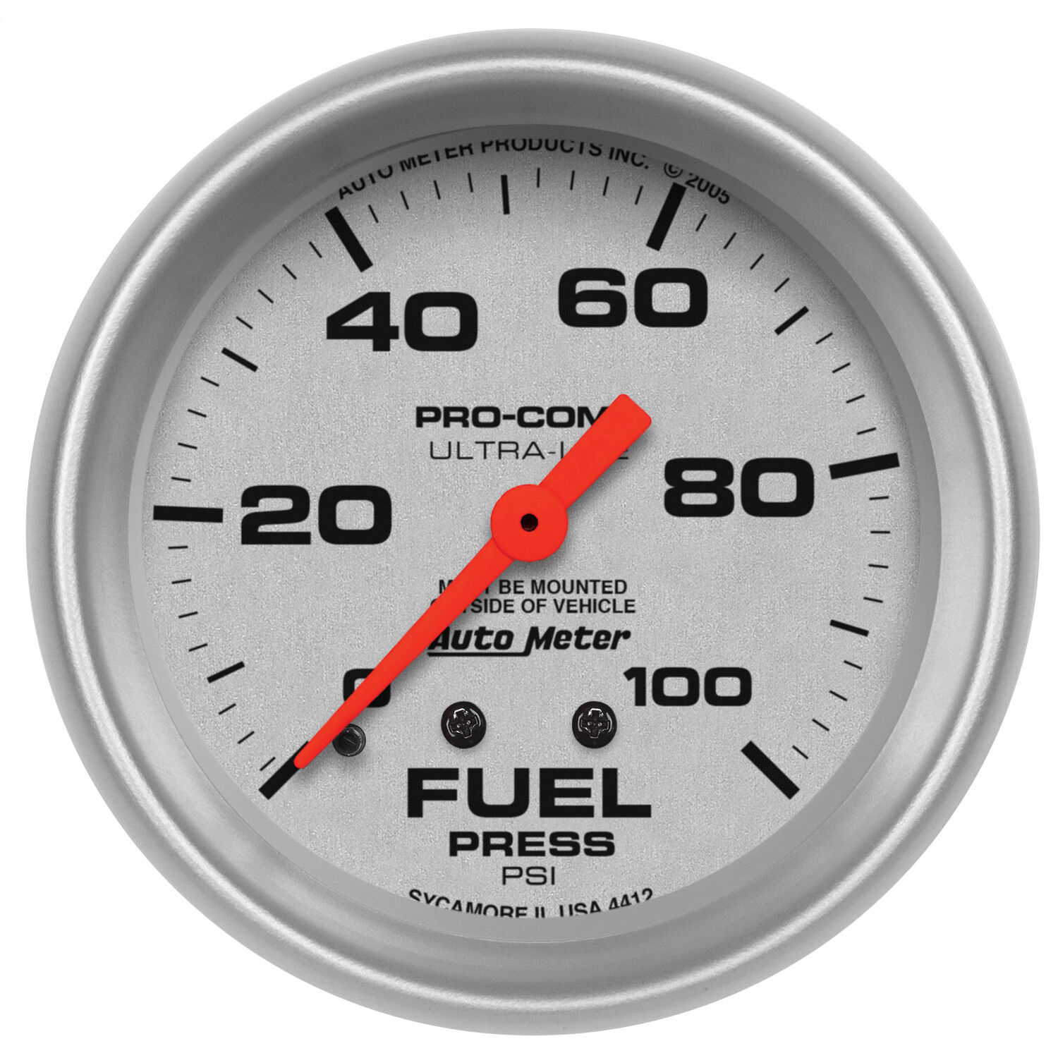 ...AutoMeter 4412 Ultra-Lite Fuel pressure Gauge 2-5/8 in., Mechanical.