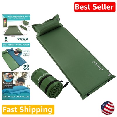 Insulated Inflatable Sleeping Pad - Waterproof Camping Mat for Ultimate Comfort