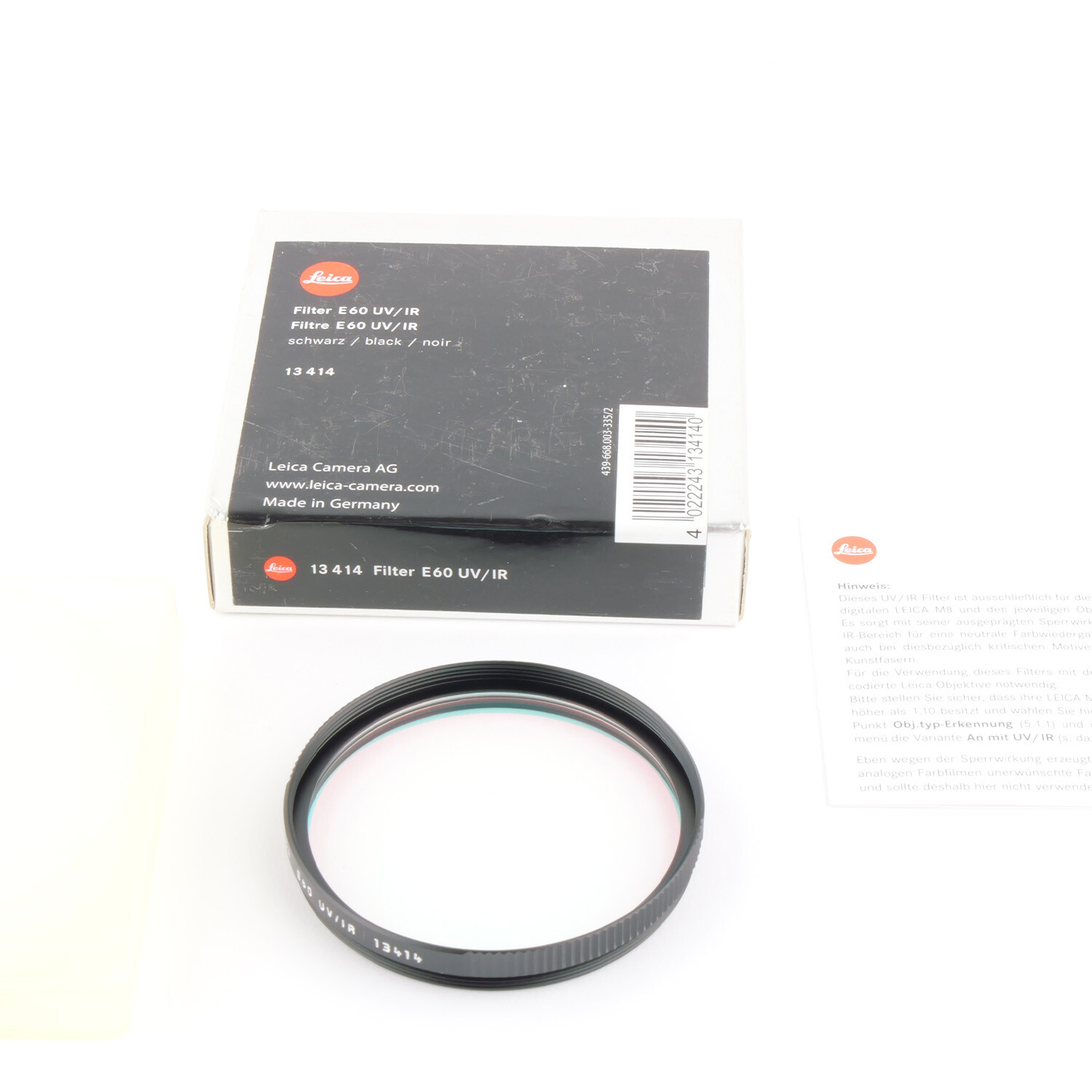 フィルター LEICA - Leica 13414 E60 Leica Filter E 60 UV/IR 13414 | eBay