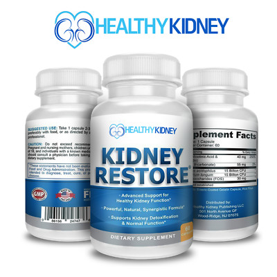 Kidney Cleanse Renal Health Support Detox Natural Supplement Function 3 Pack