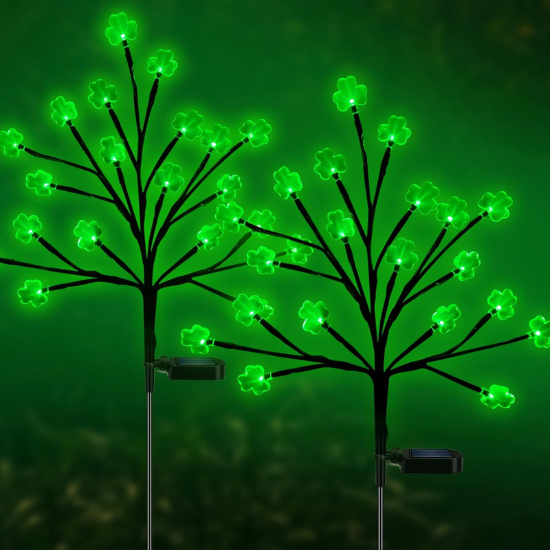 , Outdoor Waterproof Solar Powered Plant Lights With 40 Gre