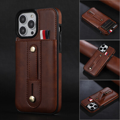 Ring Buckle Loop Strap Wallet Phone Case fit for iPhone 12 13 14 promax &S22 S21