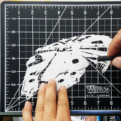 24" x 36" GREEN/BLACK Self Healing 5-Ply Double Sided Durable Cutting Mat