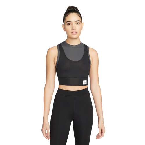 

Женский укороченный топ Air Jordan Essential антрацит-черный DN0602-060, Anthracite-black