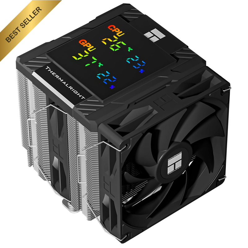 Peerless Assassin 120 Digital Black CPU Cooler, Double Towers and Double Fans Co