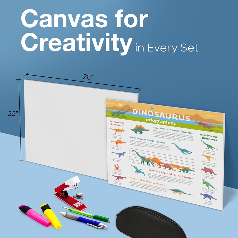 Bristol Board, Smooth 12-Point Coated Paper Craft Board, Versatile Poster Board,