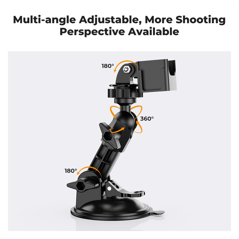 Suction Cup Mount for DJI Osmo Pocket 3, Car Windshield Window Dash Mount Holder
