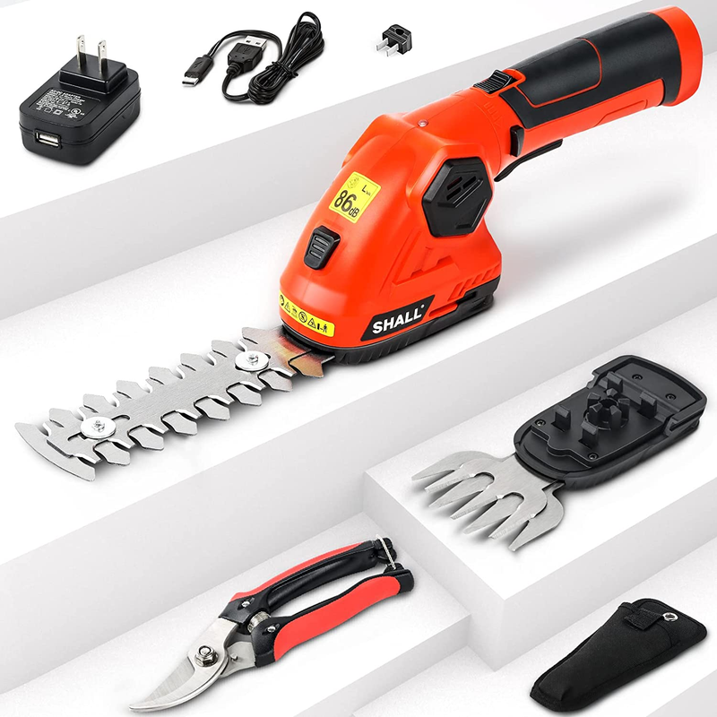 - 7.2v Electric Shrub Trimmer 2 In 1 Handhe