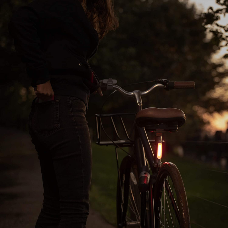 Luci Solar Bike Light Set | Headlight: 100 Lumens with White Leds | Taillight: 4