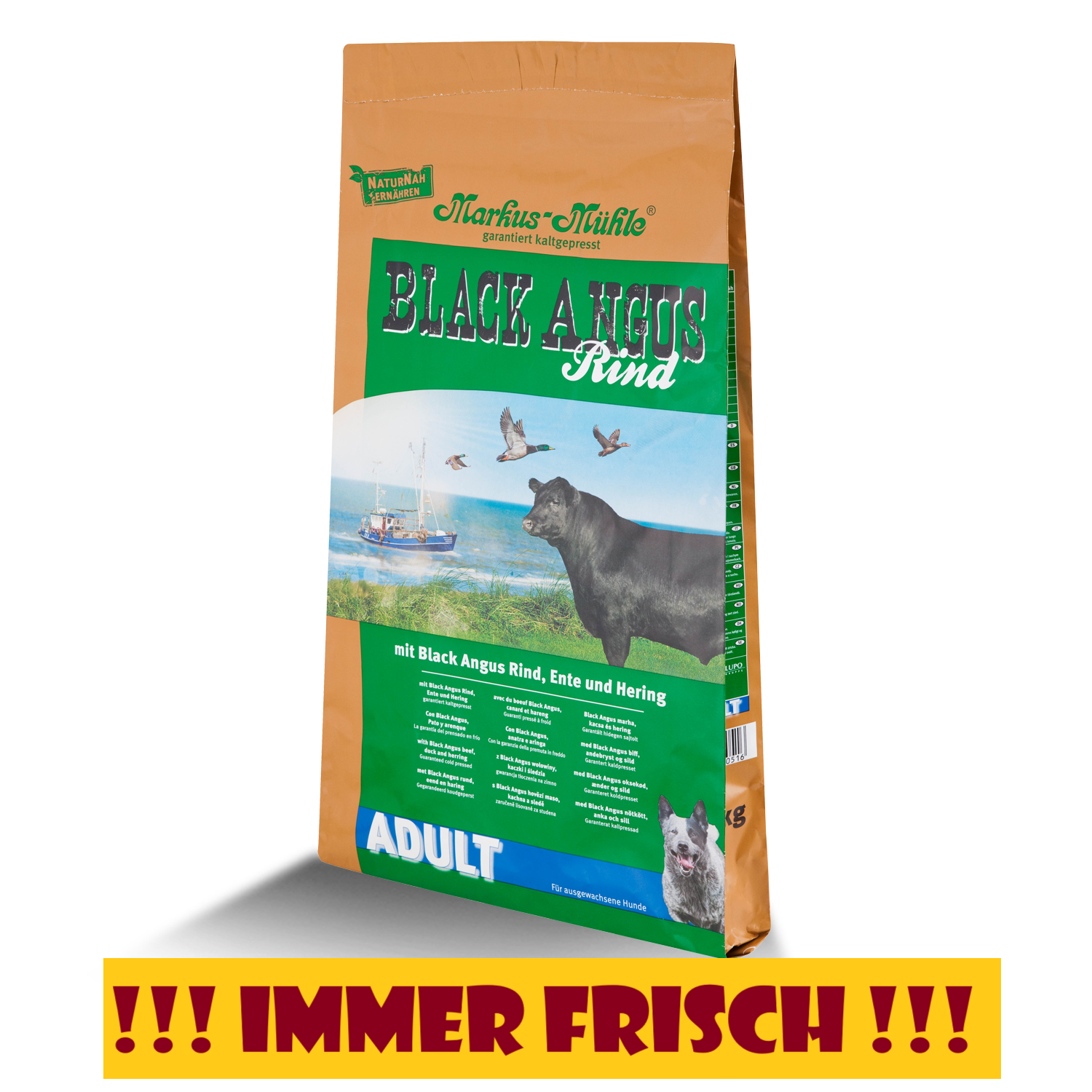Markus Mühle Black Angus Rind - ADULT 15kg (mindestens 5 Monate haltbar!)