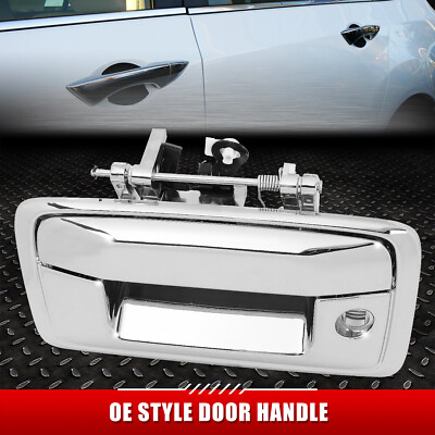 ДЛЯ 14-15 SILVERADO SIERRA ХРОМИРОВАННАЯ РУЧКА ЗАДНЕЙ ДВЕРИ БАГАЖНИКА без ОТВЕРСТИЯ ДЛЯ КАМЕРЫ