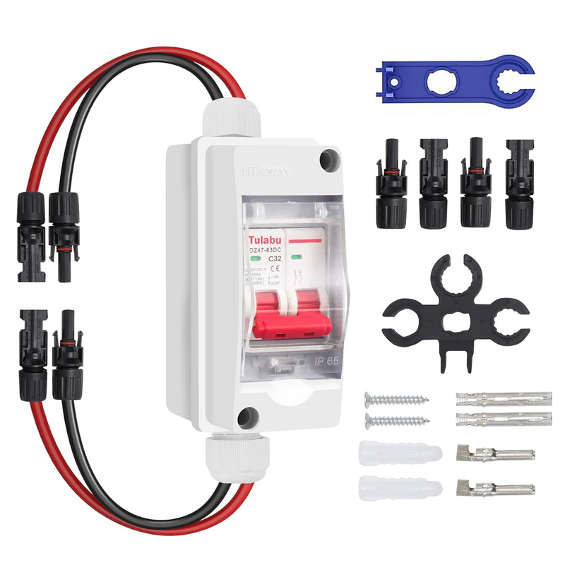 Mini Circuit Breaker, 32A 500V PV Disconnect Switch Solar Isolator, DC Disconnec