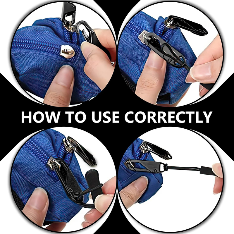 Zipper Pull Replacement, 10 Pcs Metal Zipper Pull Tags and 10 Pcs Zipper Pulls,
