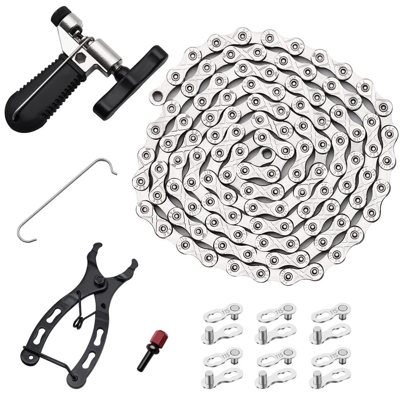 Bike Chain Kit, Single/6/7/8/9/10/11/12 Speed Multi-Function Bike Mechanic