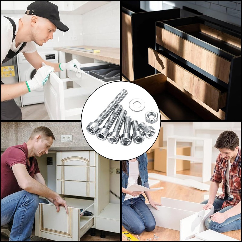 Nuts Bolt Assortment Kit Metric Stainless Steel M2 M3 M4 Screws Hex Set 1080 PCS