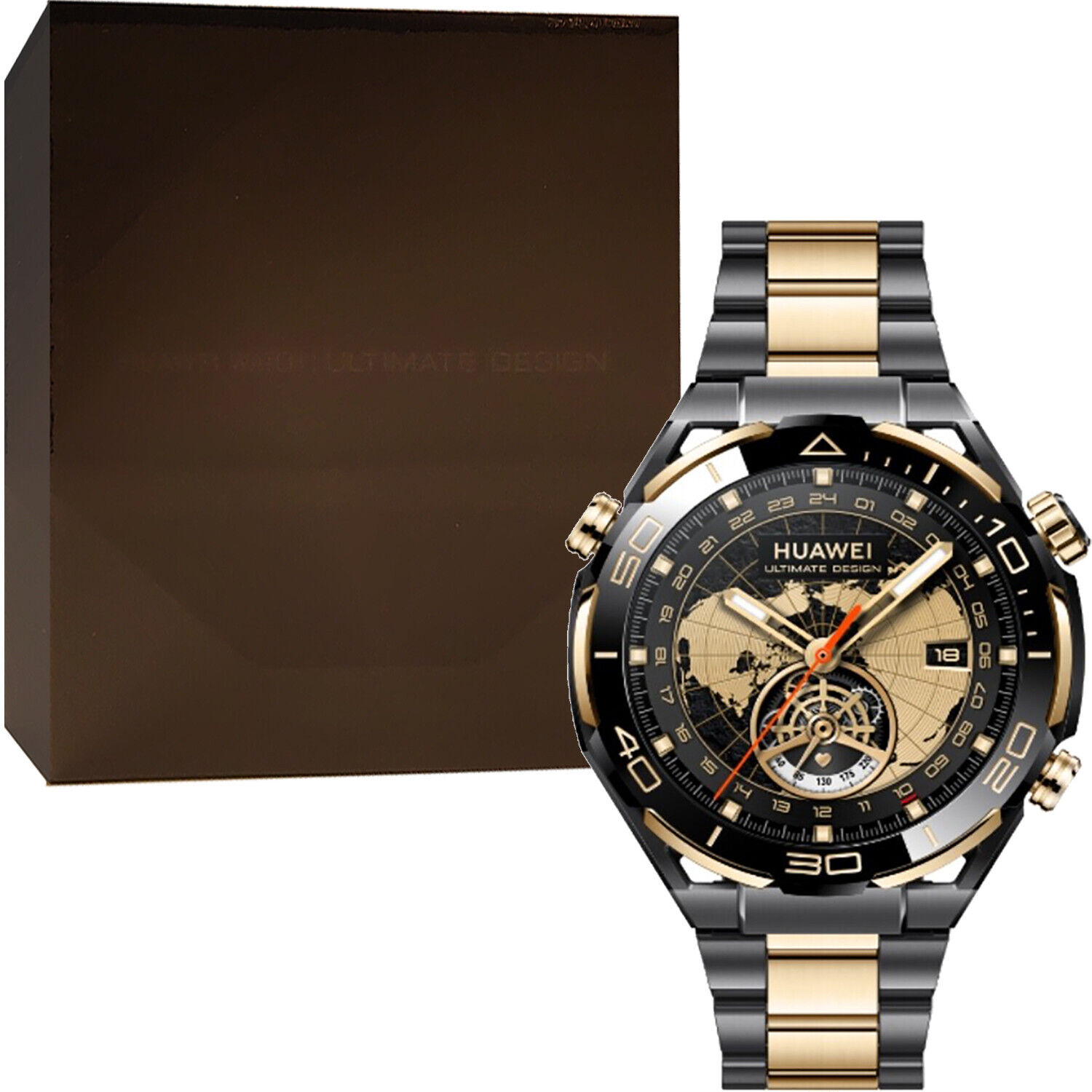 極美品☆HUAWEIMediaPadT2 8Pro Huawei Watch Ultimate Design 18K Gold/Black Smartwatch 49.4