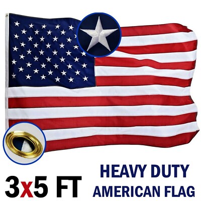 American Flag 3x5ft USA Heavy Duty Last Long Outside Large US Flag for Outdoor