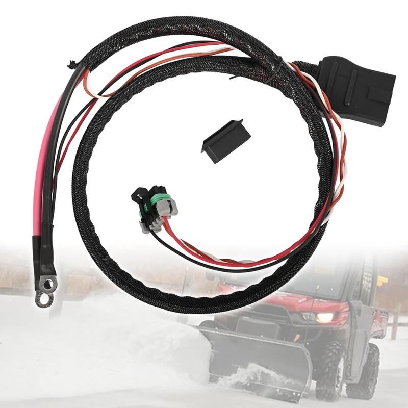 4 Pin Battery Cable Plow Side Compatible with Fisher Western Snowex V-Blade