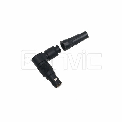 Black 1B FSG Male Plug Rotate Adjustable Right Angle Connector 2 3 4 5 7 9 16Pin