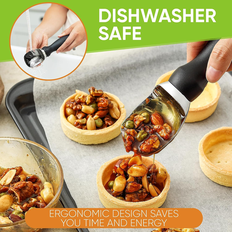 Spring Chef Heavy Duty Ice Cream Scoop with Comfortable Handle, Professional Met