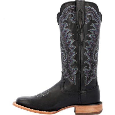 Pre-owned Durango Womens Arena Pro Western Black Mulberry Leather Cowboy Boots