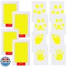 LelonHo Inkless Hand and Footprint Kit Clean Touch Ink Pad for Newborn Baby Pet Paw Print Kit(4 Ink Pads,8 Imprint Cards) (4 Pack Yellow)