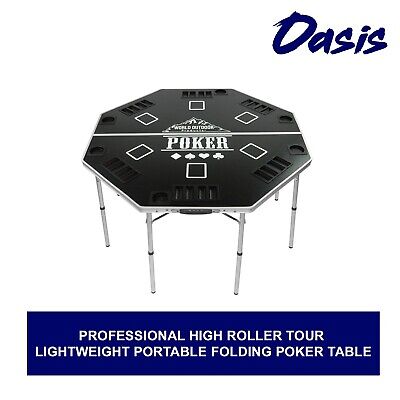 Portable Professional High Roller Tour Lightweight Folding Poker Table with Bag