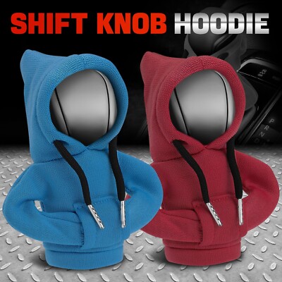 [Красный + синий] Универсальная ручка переключения передач автомобиля, свитер с капюшоном, Ручка переключения передач, протектор