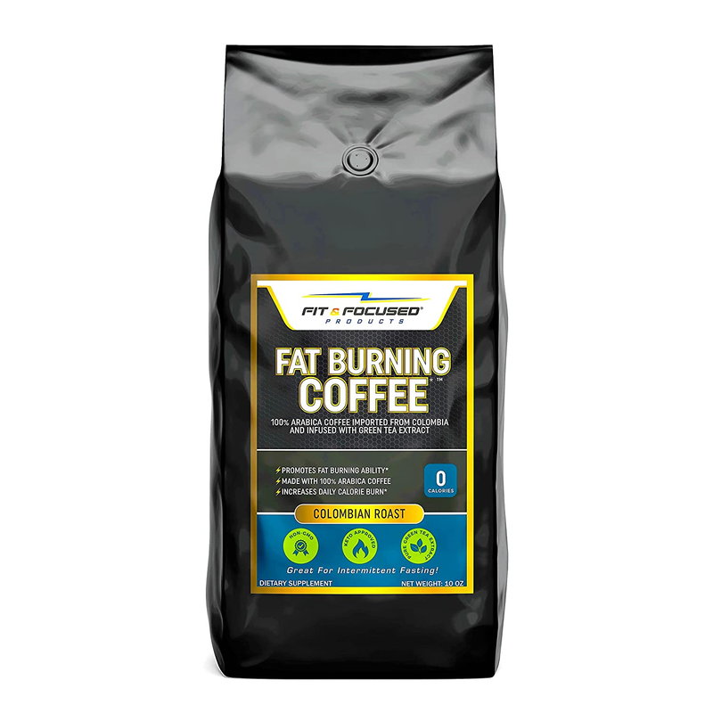 Fat Burning Coffee- Organic Colombian Ground Roast Infused with Green Tea Extrac