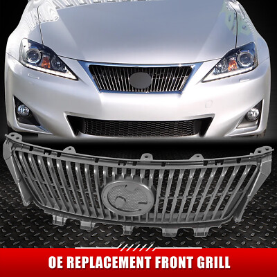 Для 09-10 Lexus IS250 IS350 Передняя решетка с вертикальным ограждением и эмблемой