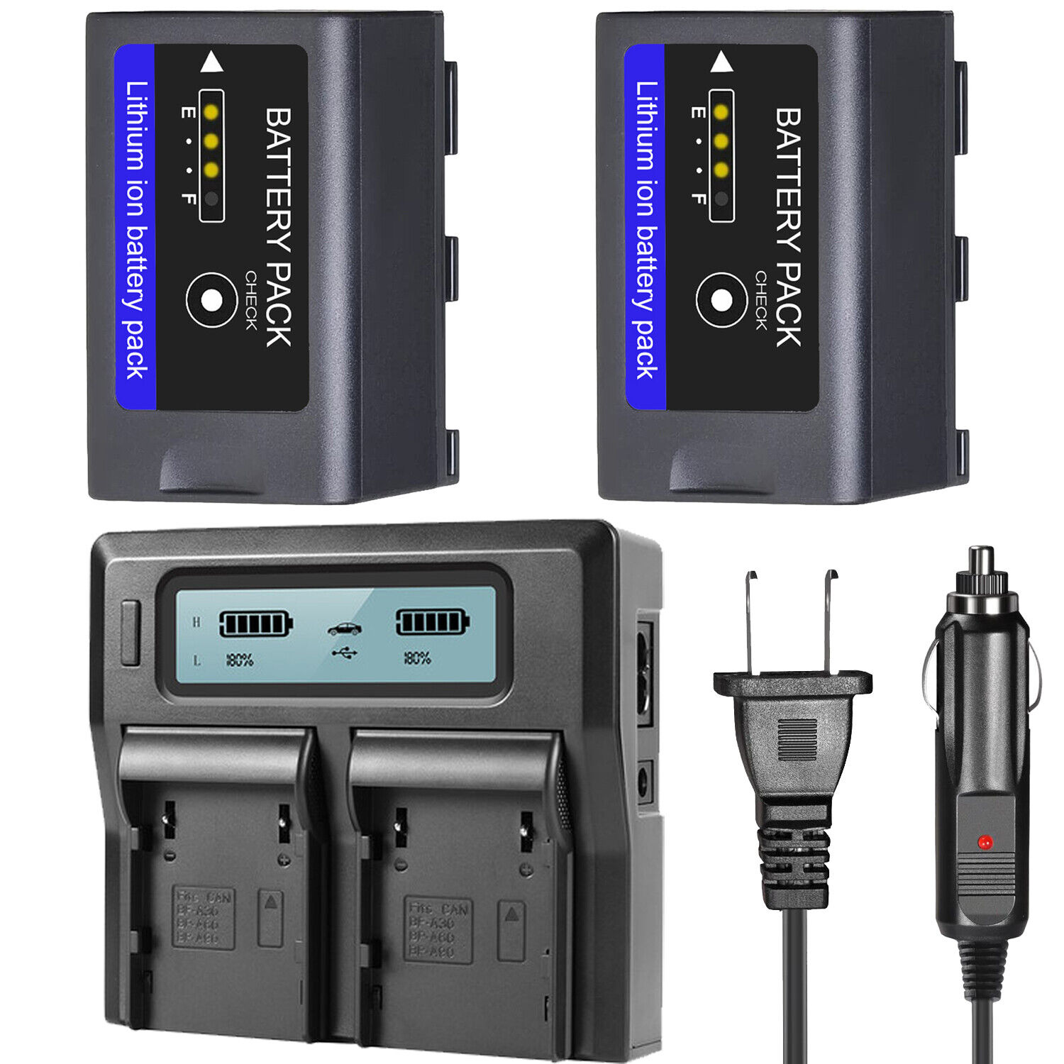BM 2 BP-A30 Batteries and Dual Bay Charger for Canon EOS C70 BM 2 BP-A30 Batteries and Dual Bay Charger for Canon EOS C70