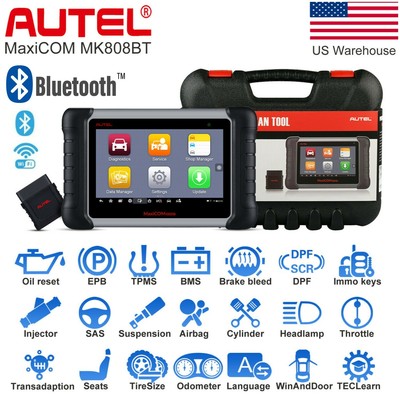 Autel MaxiCOM MK808BT Auto Diagnostic Tool OBD2 Scanner Code Reader Better MK808