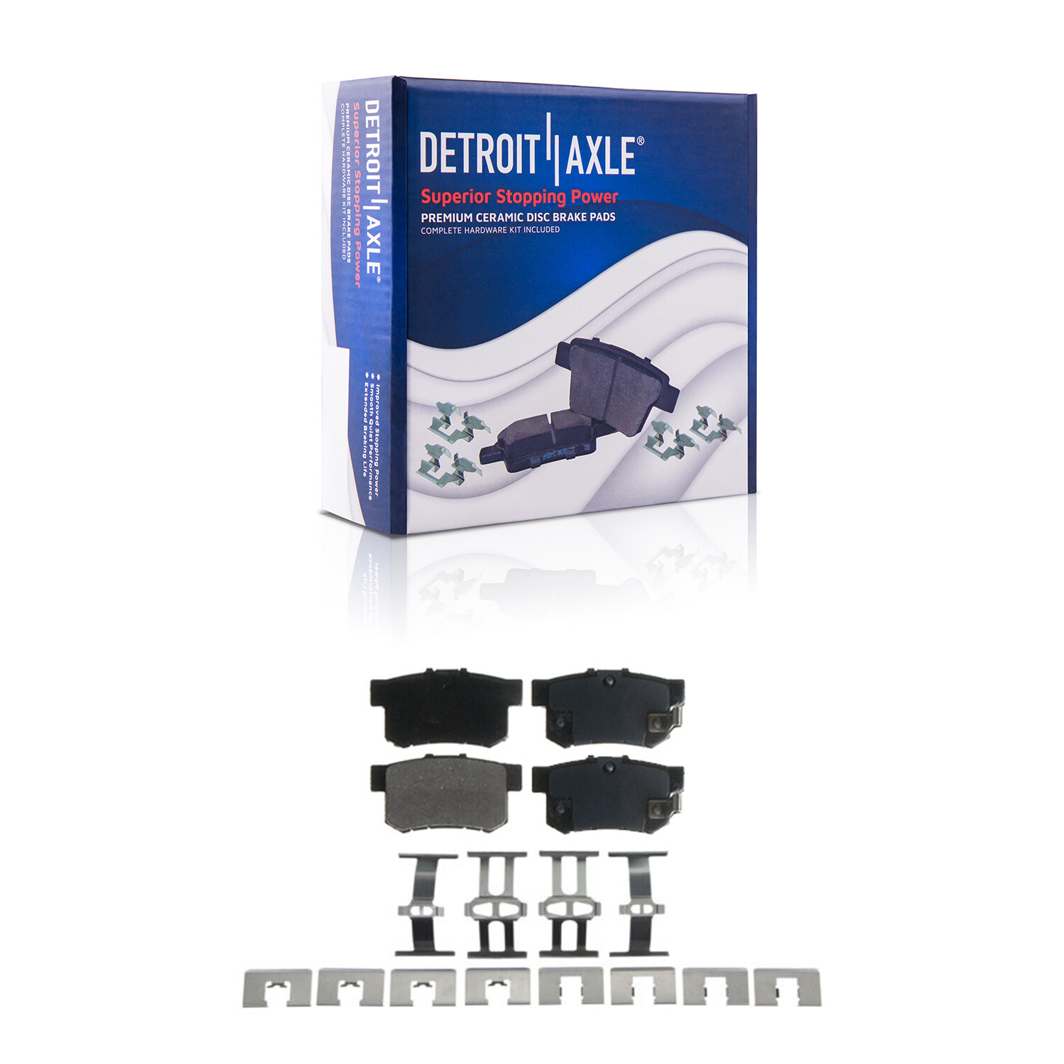 11.1" (282mm) Front & Rear Drilled Rotors + Brake Pads for 2003-07 Honda Accord