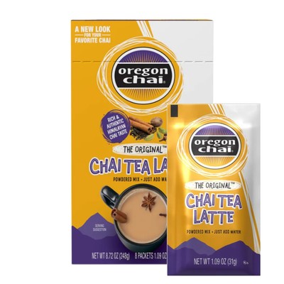 Original Dry Chai Latte Mix, 8 Count (Pack of 1)