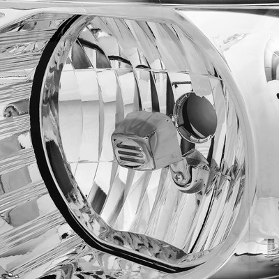 FOR 04-08 FORD F150 LINCOLN MARK LT OE STYLE HEADLIGHTS HEAD LAMPS CHROME/AMBER