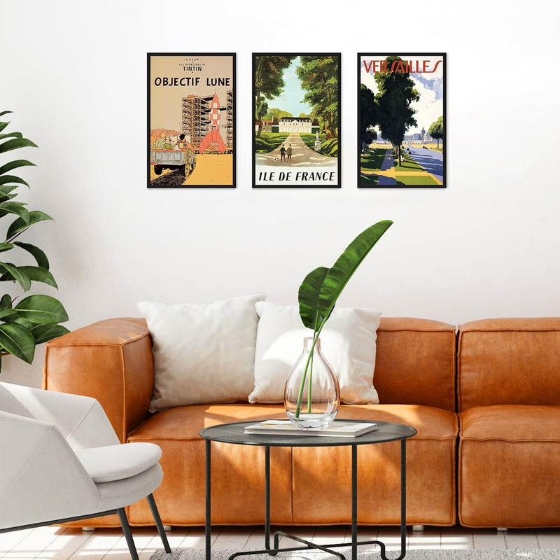 11X17 Picture Frame Black 3 Pack, 11 X 17 Frame for Horizontal or Vertical Wall 