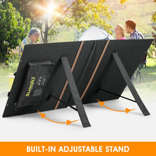 Suaoki 100W Solar Mat Folding Solar Panel Blanket Generator Camping Power Source