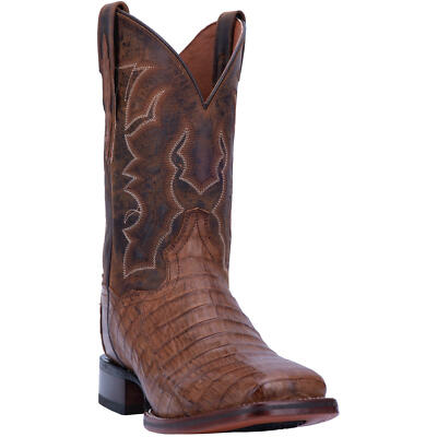 Pre-owned Dan Post Men's Kingsly 11 Inches Caiman Boot Dp4807 In Brown