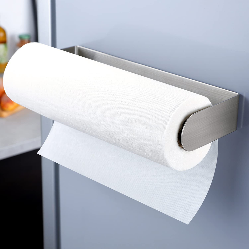 Magnetic Paper Towel Holder - Multifunctional Paper Towel Bar with Strong Magnet