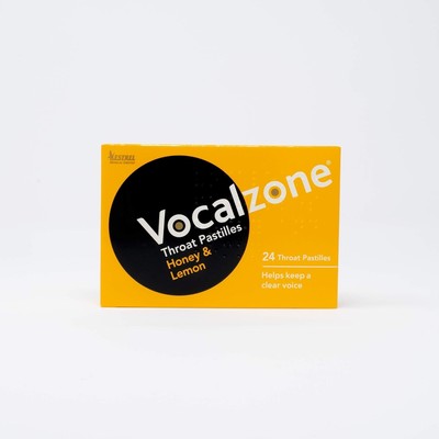 Vocalzone Throat Pastilles Honey & Lemon 24