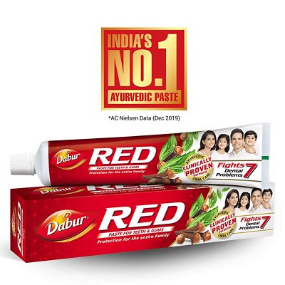 Dabur Toothpaste Meswak Red Babool Miswak Herbal Non Flouridated Dental Care