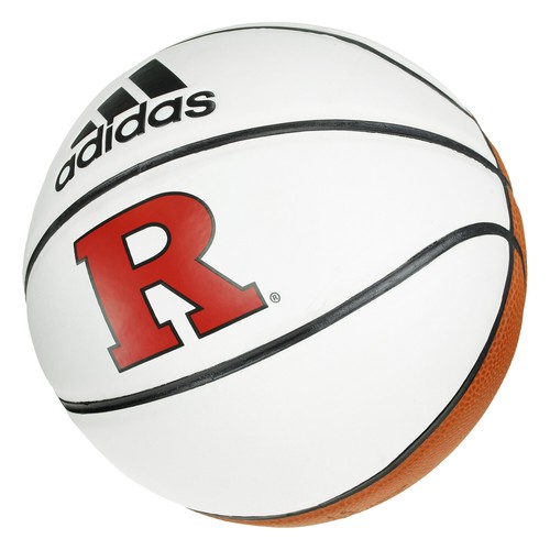 Баскетбольный мяч Adidas NCAA Rutgers Scarlet Knights с мини-автографом, размер 3