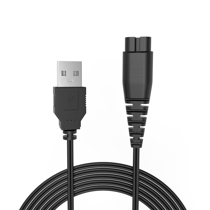 USB Charger Cable Fit for Hatteker-Cordless-Hair-Trimmer Pro Hair Clippers Beard