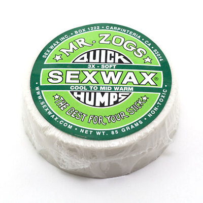 Sex Wax QUICK HUMPS 3X SURF WAX Pack of 2 Mr. Zogs