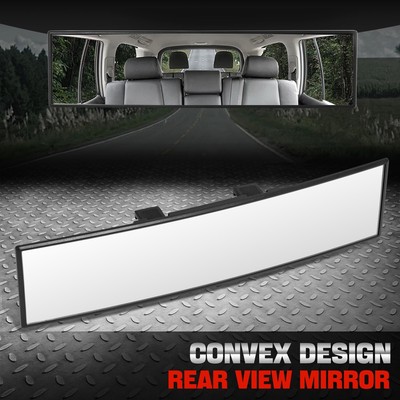 Универсальное широкоугольное выпуклое Внутреннее зеркало заднего вида с клипсой 11,8 дюйма Подходит для большинства автомобилей