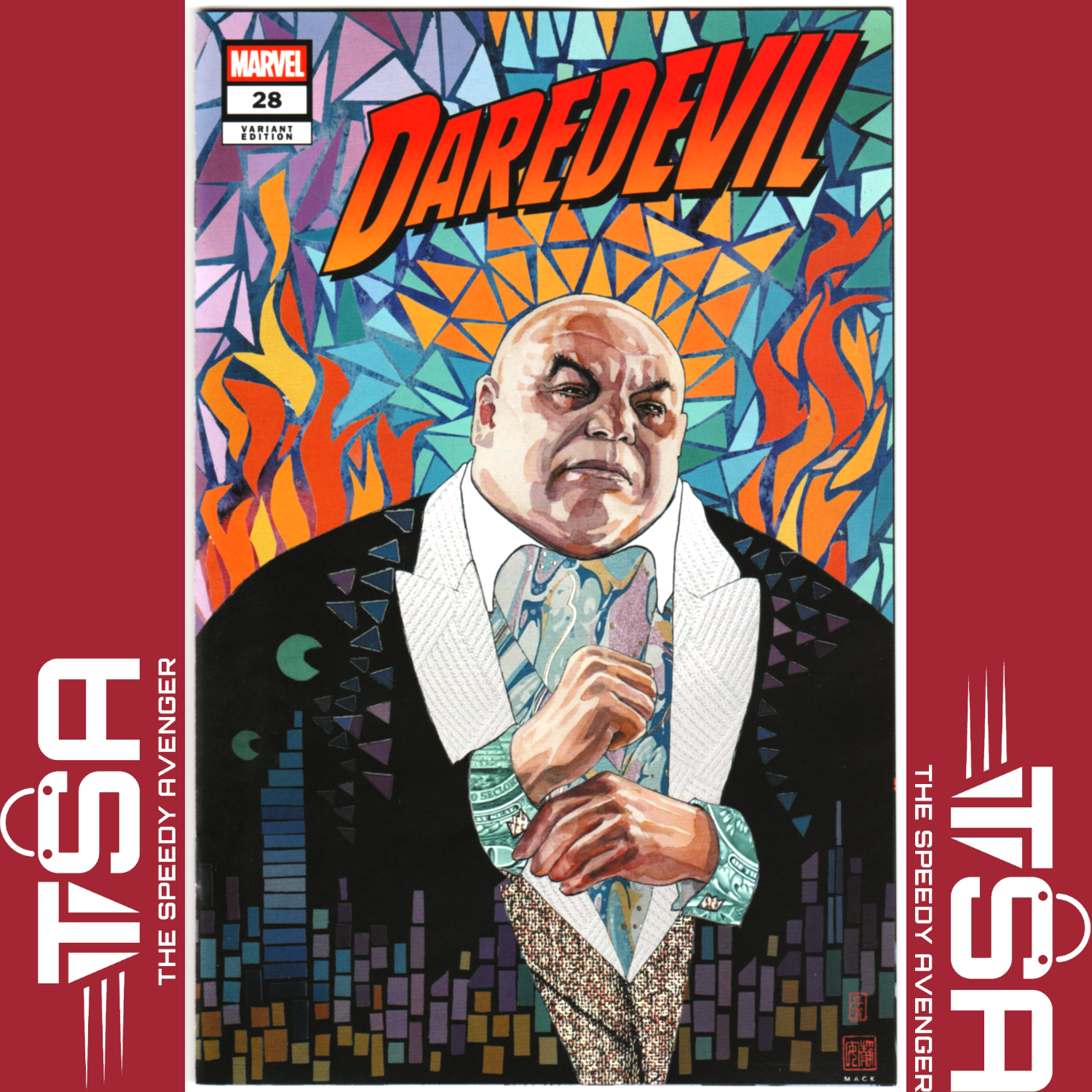 DAREDEVIL #28 (Vol 6) David Mack Whatnot Pack Trade Variant 2025 Limited 1800