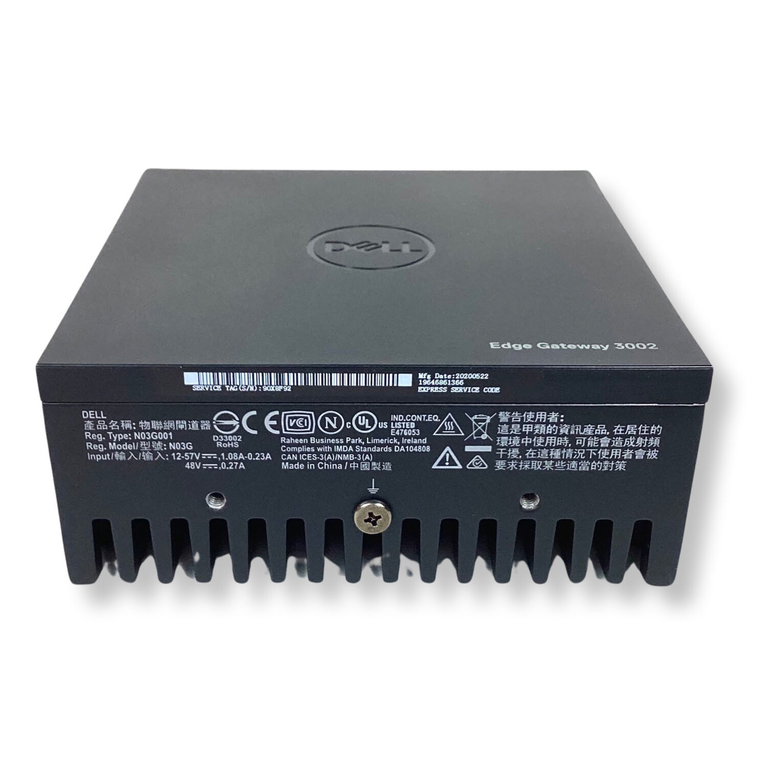 Dell Edge Gateway 3002 Intel Atom E3805 IOT Remote Access Management WC12T - Picture 4 of 8