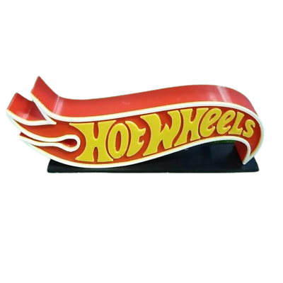 Hot Wheels Hotwheels Logo With Stand For Display Size 149mm x
